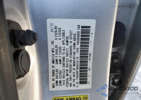 2013 Acura Tl z USA, uszkodzony, nr VIN 19UUA9F28DA004116